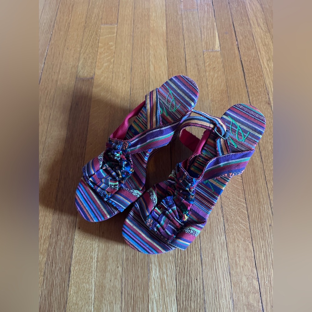 Blowfish Malibu Belize Blanket Wedges, Size 9